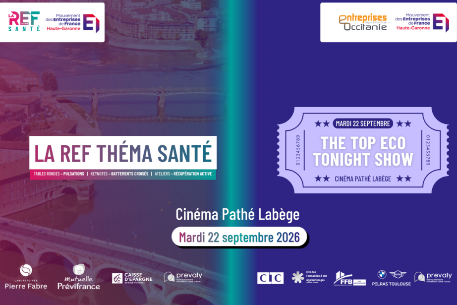Le 22 septembre 2026, le cinéma Pathé Labège accueillera deux rendez-vous réunissant santé, innovation et entrepreneuriat.