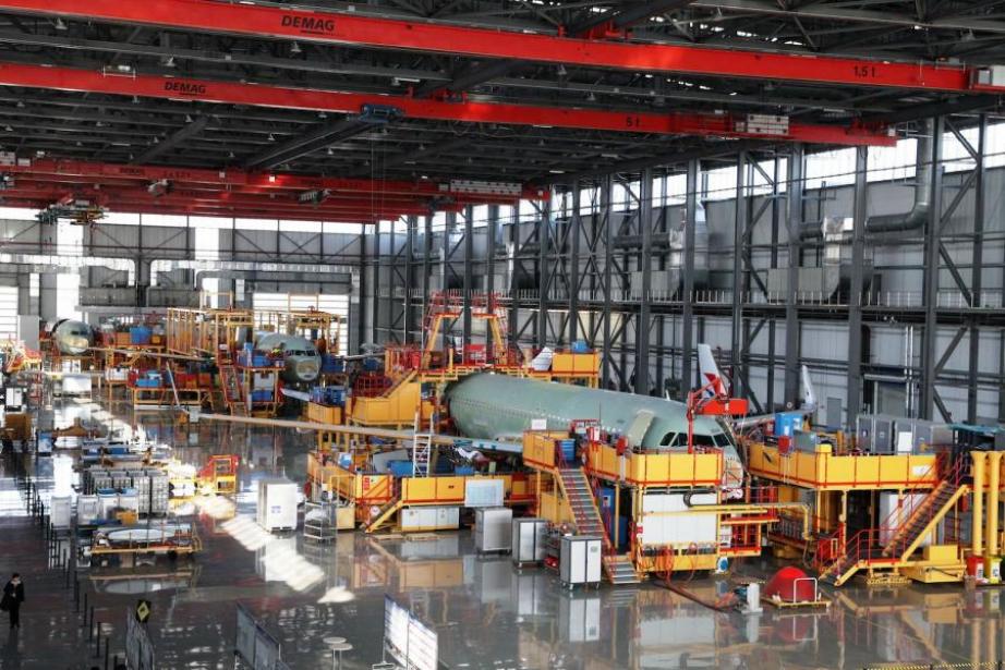 Chaîne d'assemblage d'A320 à Tianjin Chaîne d'assemblage d'A320 à Tianjin