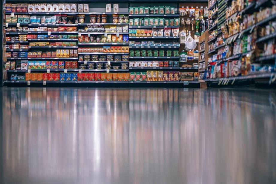 La vente de produits alimentaires a baissé de -6,4 % en novembre.