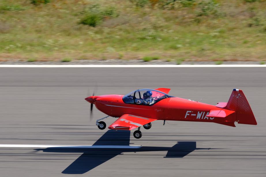 La start-up de Toulouse Aura Aero a réussi le premier vol d'essai de son modèle baptisé Integral S. (Photo : Aura Aero)