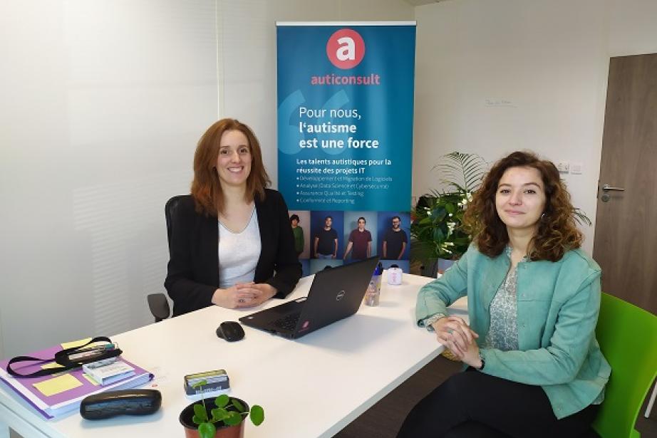 Gabrielle Blinet et Odanna Piana, responsable Sud-Ouest et job coach chez Auticonsult. Gabrielle Blinet et Odanna Piana, responsable Sud-Ouest et job coach chez Auticonsult.