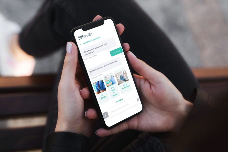 BotDesign propose d'échanger avec une IA directement depuis son téléphone