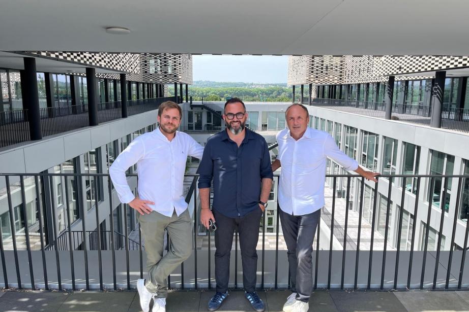De gauche à droite : David Keribin, vice-président, Pierre-Olivier Bessol, vice-président et Ludovic Le Moan, président de IoT Valley. (Photo IoT Valley)