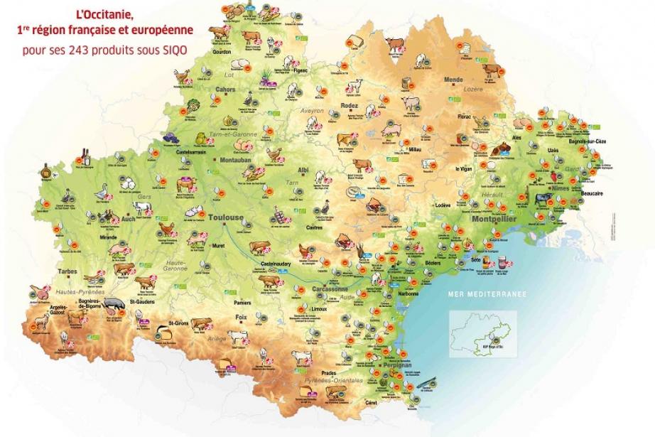 Carte des produits labellisés Carte des produits labellisés