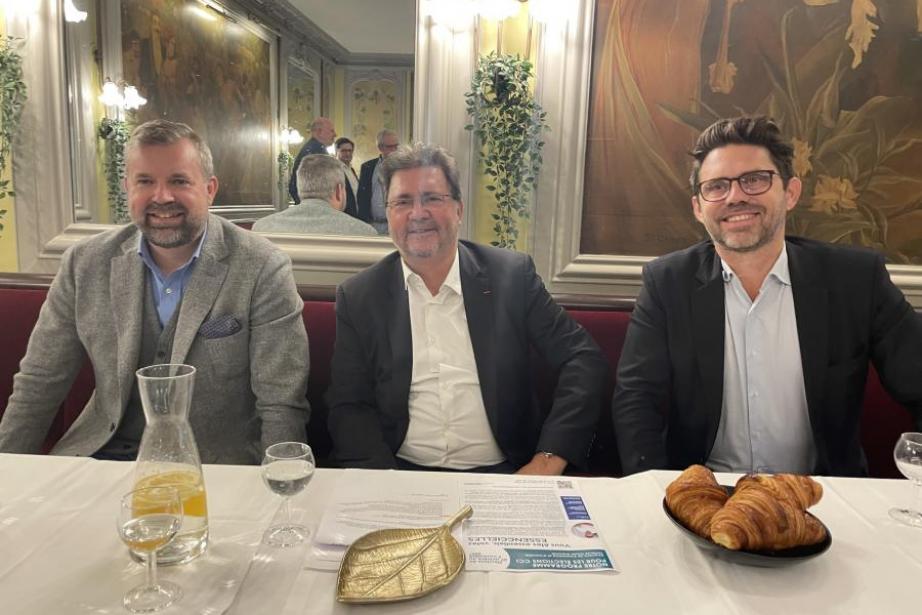 Samuel Cette, Patrick Piedrafita et Pierre-Olivier Nau. Samuel Cette, Patrick Piedrafita et Pierre-Olivier Nau.
