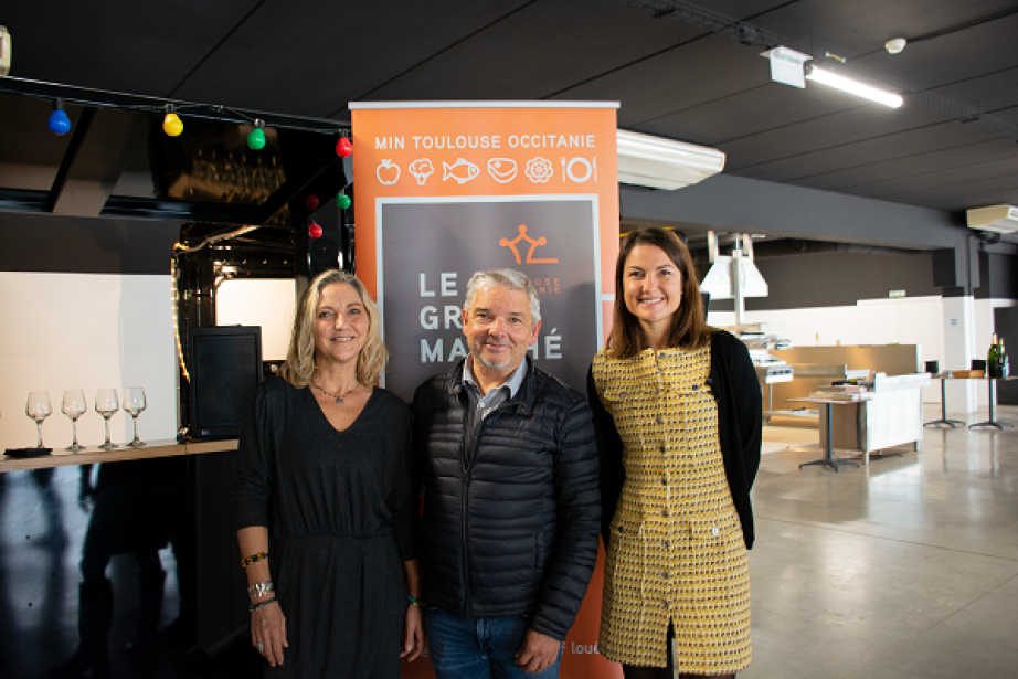 Nathalie et Jean-François Renac (Miharu) et Maguelone Pontier (Grand Marché Min Toulouse). Nathalie et Jean-François Renac (Miharu) et Maguelone Pontier (Grand Marché Min Toulouse).