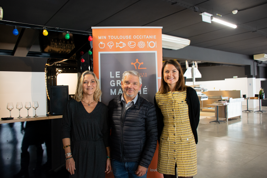 Nathalie et Jean-François Renac (Miharu) et Maguelone Pontier (Grand Marché Min Toulouse). 