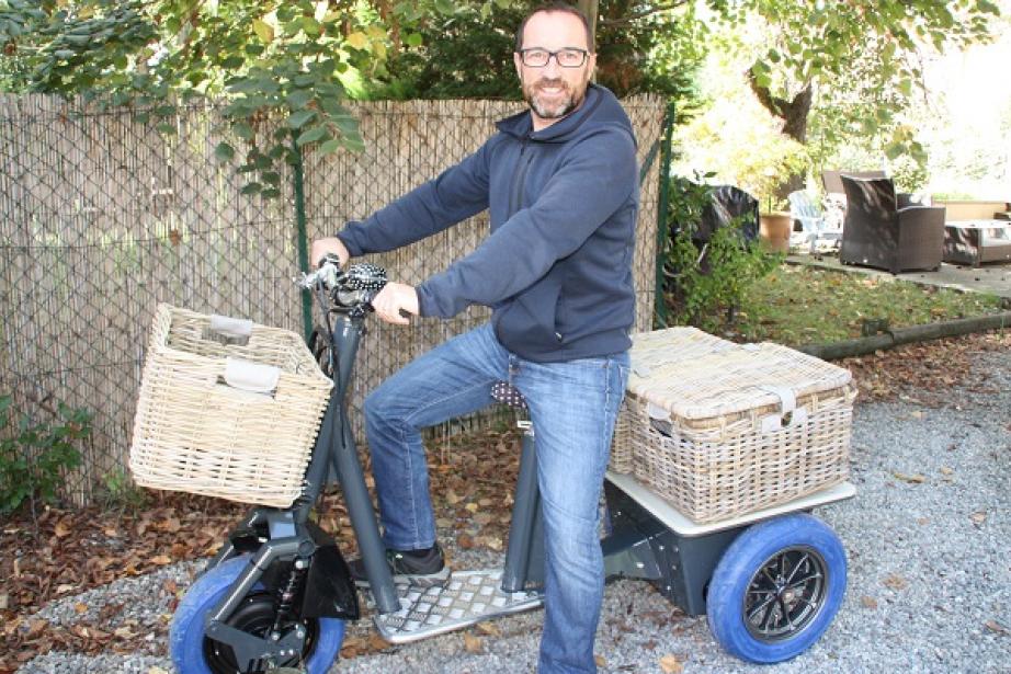 Raphaël Colombié  s’est positionné avec Alternmobil sur un appel à projets avec un véhicule trois roues à hydrogène. 