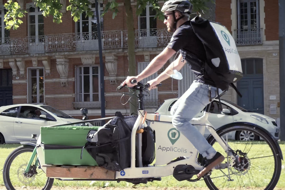 Applicolis, lancé en 2017, fait partie des services de livraisons à vélo que l'on trouve à Toulouse. (Photo : Applicolis)