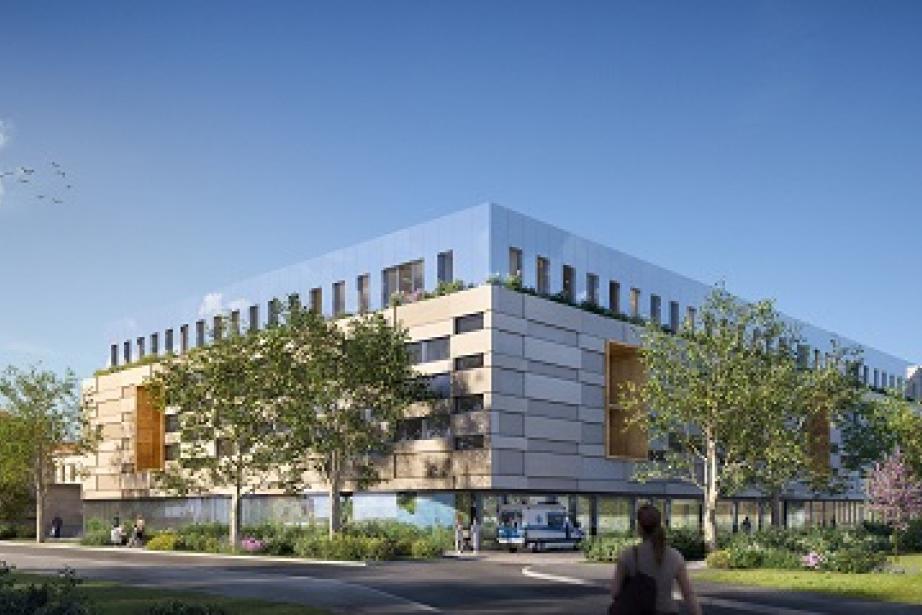 Un nouveau bâtiment de soins de longue durée et palliatifs eu CHU de Montpellier. Crédit : Séquences, MDR Architectes et Archi Graphi. 