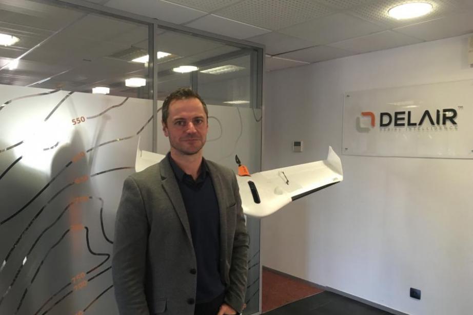 Michaël de Lagarde, cofondateur et dirigeant de Delair. Michaël de Lagarde, cofondateur et dirigeant de Delair.