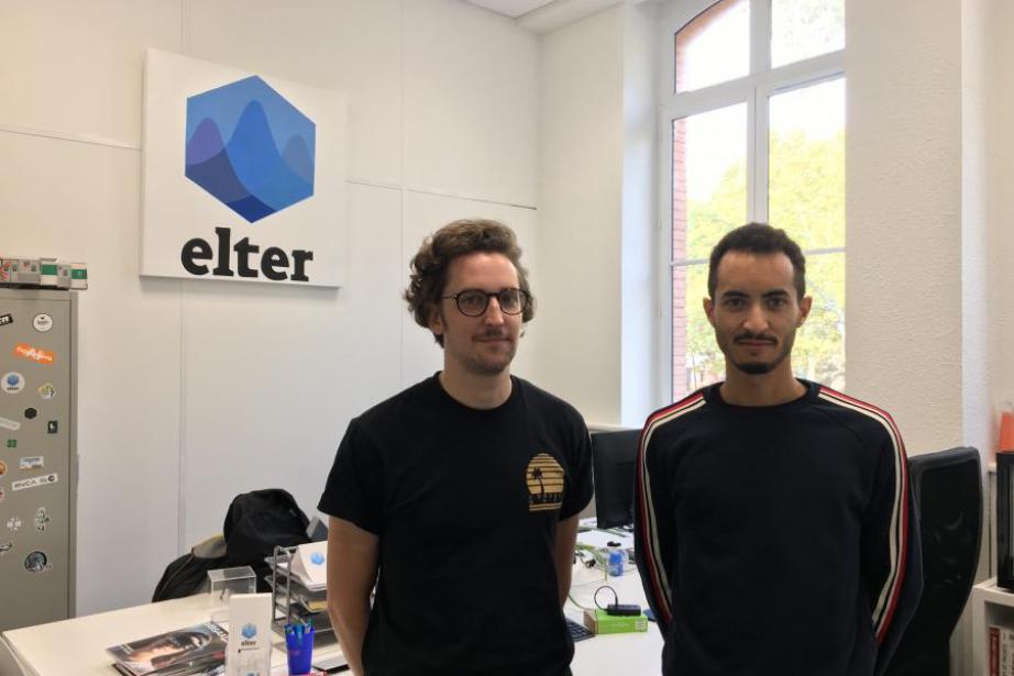 Jean-Charles Risch et Thomas Angalo, deux des trois cofondateurs de la start-up Elter.