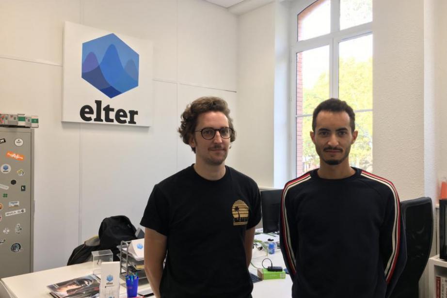 Jean-Charles Risch et Thomas Angalo, deux des trois cofondateurs de la start-up Elter. Jean-Charles Risch et Thomas Angalo, deux des trois cofondateurs de la start-up Elter.