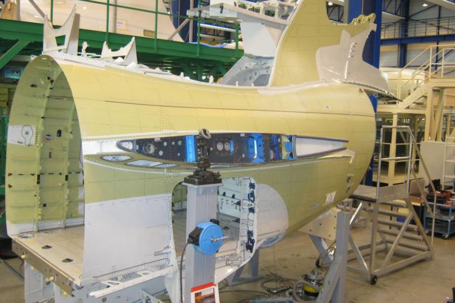 Fuselage pour le F7X de Dassault Aviation sur le site de Périole de Latécoère Fuselage pour le F7X de Dassault Aviation sur le site de Périole de Latécoère