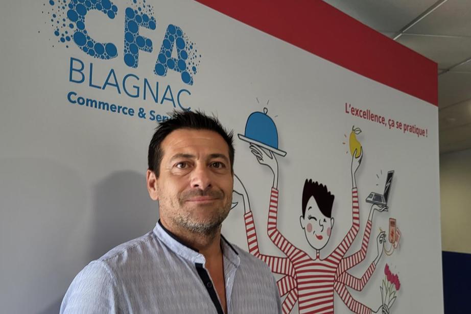 Thomas Fantini (groupe Esprit Pergo) co-préside le CFA de Blagnac avec Maguelone Pontier (directrice générale du MIN de Toulouse). (Photo : Anthony Assémat - Entreprises Occitanie)