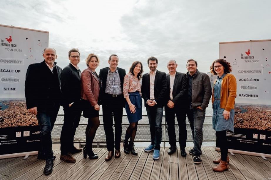 Les 9 entrepreneurs composant le conseil d'administration de la French Tech Toulouse
