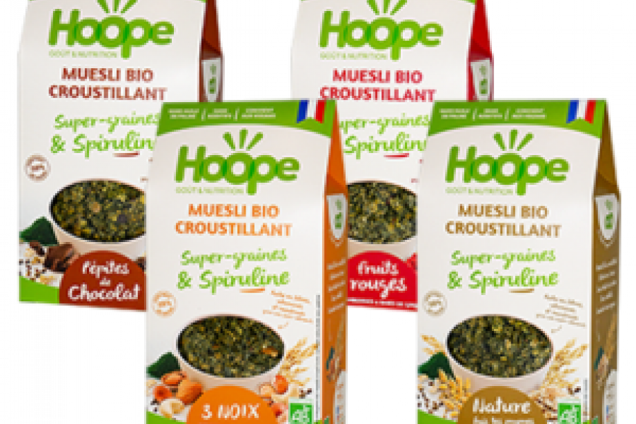 Gamme muesli créée par Hoope. 