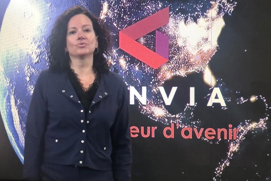 Florence Lambert, présidente de Genvia lors du lancement officiel de l'activité à Béziers. Florence Lambert, présidente de Genvia lors du lancement officiel de l'activité à Béziers.