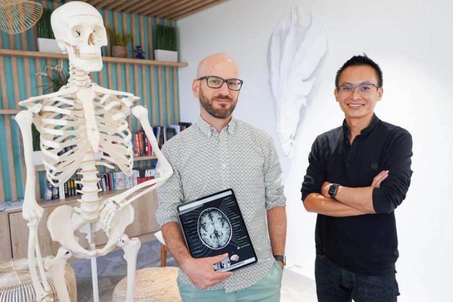 Antoine Micheau et Denis Hoa, médecins radiologues et fondateurs de Imaios