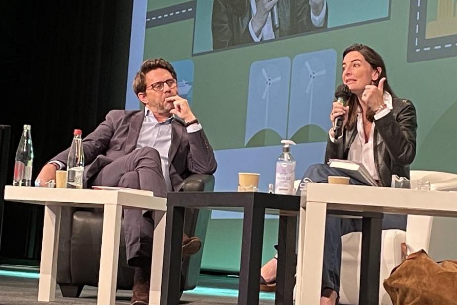 Pierre-Olivier Nau, président du Medef Haute-Garonne et Agnès Verdier-Molinié, auteure de "La France peut-elle encore tenir longtemps ? " (éditions Albin Michel).  