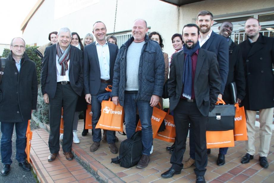 La réunion bilan organisée chez Envoi sur son site de Colomiers La réunion bilan organisée chez Envoi sur son site de Colomiers