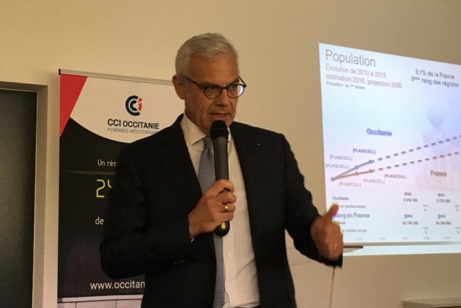 Alain Di Crescenzo, président de la CCI Occitanie. Alain Di Crescenzo, président de la CCI Occitanie.