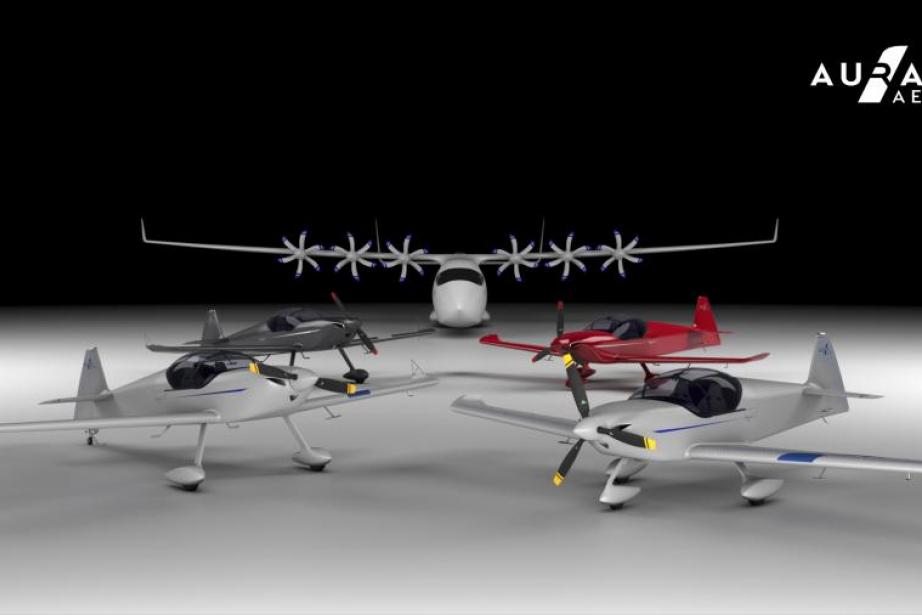 La famille «Integral», plus le ERA en fond. © Aura Aero La famille «Integral», plus le ERA en fond. © Aura Aero