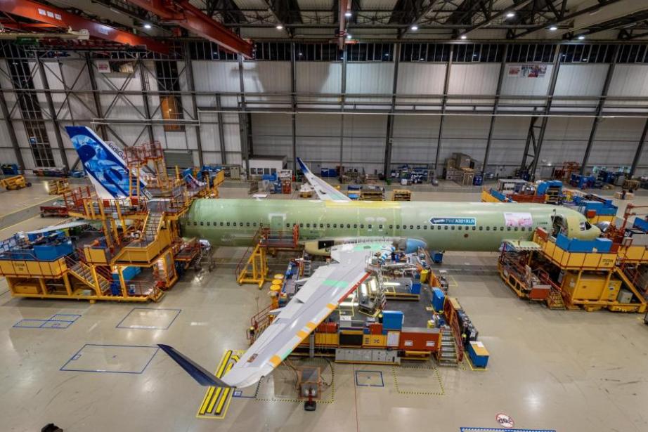 L'assemblage d'un A321neo d'Airbus L'assemblage d'un A321neo d'Airbus