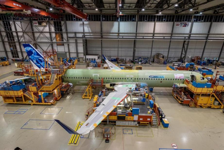 L'assemblage d'un A321neo d'Airbus