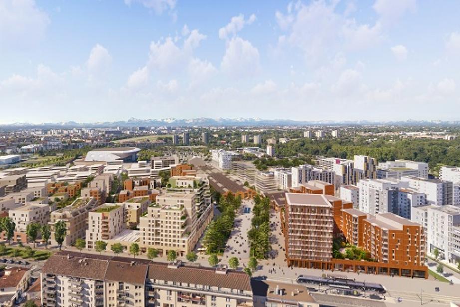 Perspective du quartier La Cartoucherie. crédit : Les yeux carrés. Perspective du quartier La Cartoucherie. crédit : Les yeux carrés.