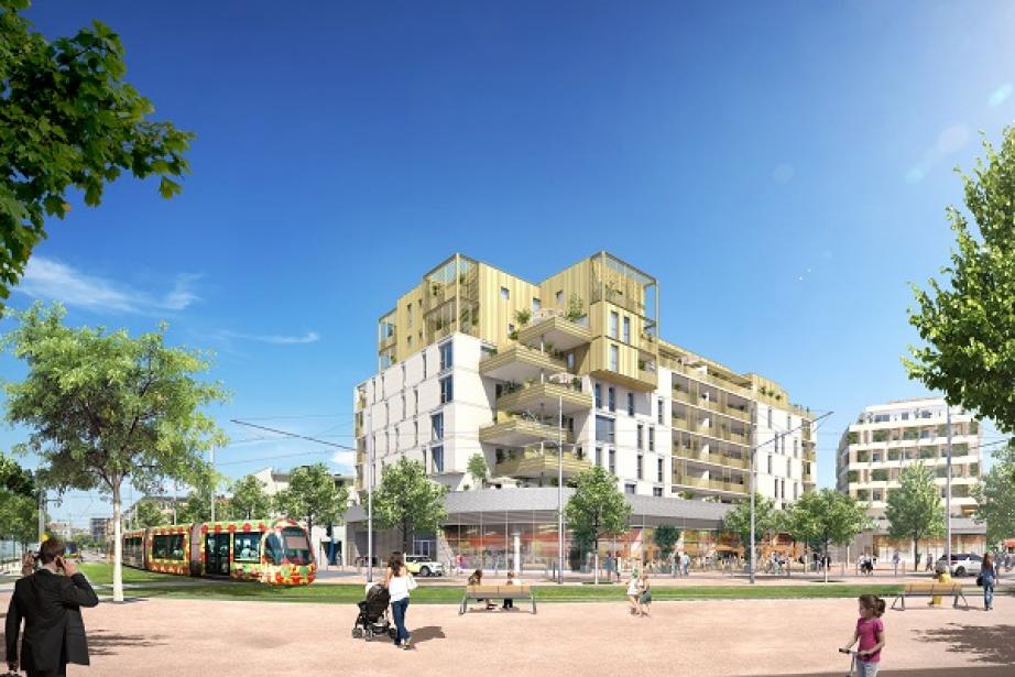 Perspective de la Residence Eden Roch à Montpellier- Roxim Perspective de la Residence Eden Roch à Montpellier- Roxim