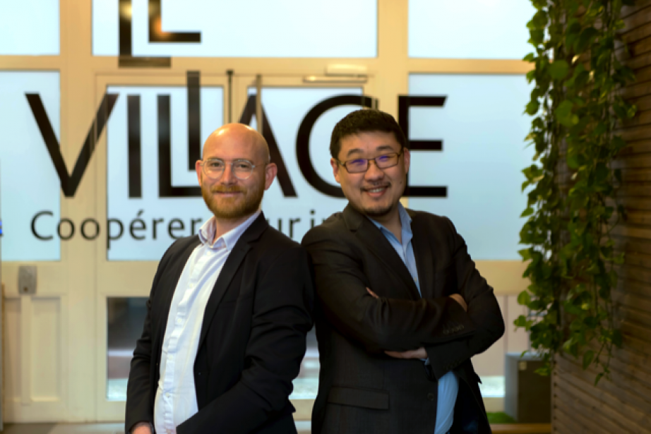 Grégoire Sigel et Thomas Binant, cofondateurs de la start-up toulousaine Geotrend. 