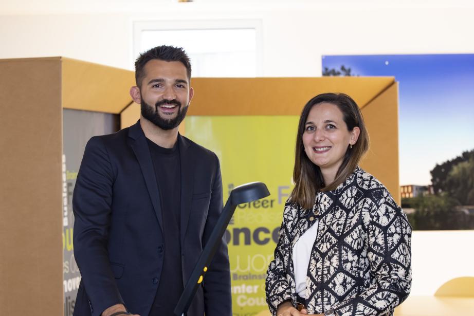 Paul Dupeyre et Marion Guiraud, qui ont créé Polux, sont accompagnés au sein de l'incubateur de Castres-Mazamet Technopole. (Photo : Castres-Mazamet Technopole)