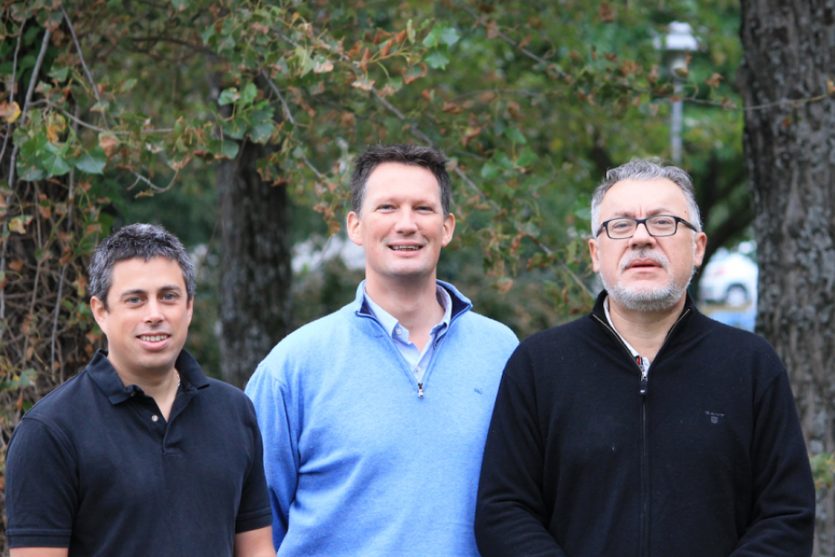 Les trois cofondateurs de Simsoft Industry :  Leny Turmel, André Joly et Philippe Crespin. 