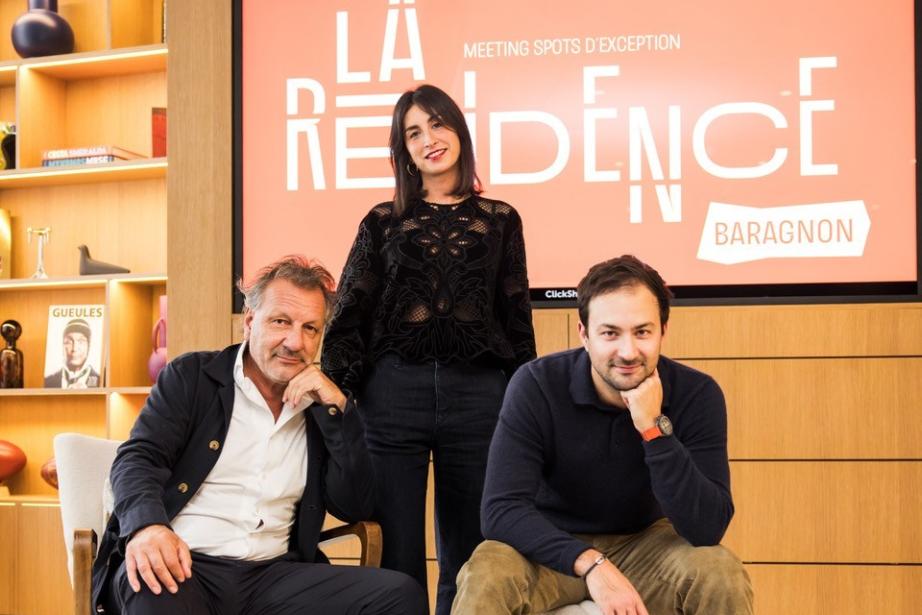 De gauche à droite : Gérald Grégot, président-fondateur du groupe Médiane, Mélanie Minard, responsable du site et Paul-Vincent Grégot-Tricoire, directeur général du groupe Médiane et de la résidence Baragnon. (Photo Résidence Baragnon)