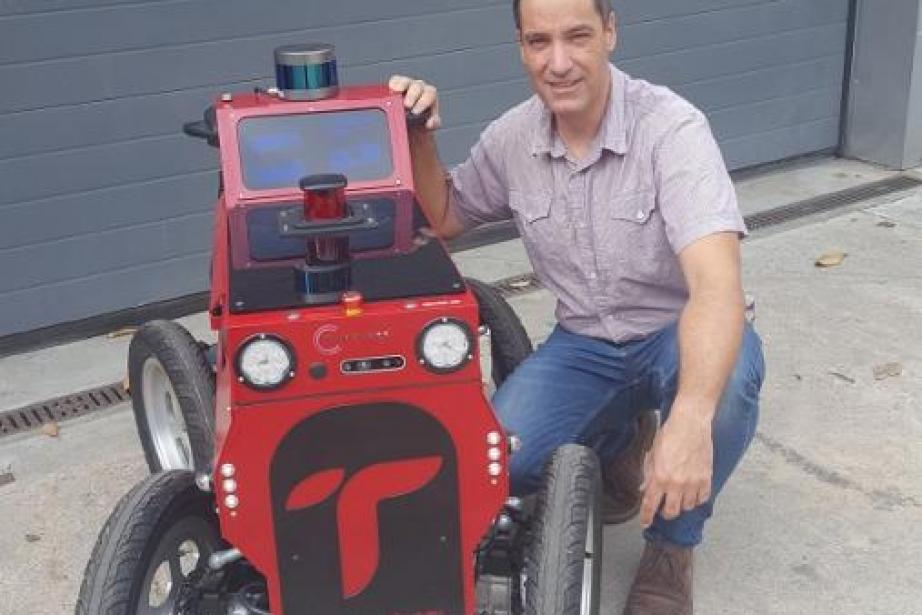 Benjamin Talon, cofondateur du robot Twinswheel. Benjamin Talon, cofondateur du robot Twinswheel.