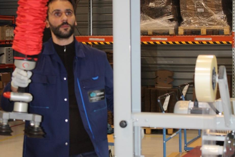 Le préhenseur en action Le préhenseur en action