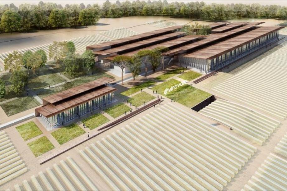 Les futurs locaux de Vinovalie actuellement en construction sur la zone des portes-du-Tarn Les futurs locaux de Vinovalie actuellement en construction sur la zone des portes-du-Tarn