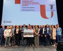 Signature de la convention stratégique entre l’Université de Toulouse et les organismes nationaux de recherche, le 9 septembre 2025. (Photo DCCE)