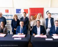 L’État, la Région Occitanie et les CREPS de Toulouse et Montpellier / Font-Romeu viennent de signer une nouvelle convention pour la période 2026-2032. (Préfet de la région Occitanie et de la Haute-Garonne)  