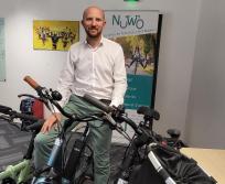 Nicolas Misiak, fondateur de Nuwo, veut atteindre la barre de 1000 vélos de fonction en location d'ici 2025. (Photo : Anthony Assémat - Entreprises Occitanie)