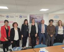 Karine Meininger, directrice régionale de France Travail Occitanie, a présenté les résultats de l’enquête annuelle sur les besoins en main-d’œuvre, lors d’une conférence organisée au sein de l’entreprise Engie Solutions à Toulouse. (Photo Dorian Alinaghi Entreprises Occitanie)