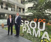 Florence Bousquet, directrice générale de Groupama d’Oc et Pierre Martin, président de Groupama d’Oc. (Photo Dorian Alinaghi Entreprises Occitanie)