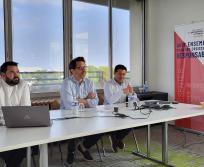 De gauche à droite : Boris Restier, directeur générale du Medef Haute-Garonne, Pierre-Olivier Nau, le président et Thomas Fantini, le vice-président. (Photo Dorian Alinaghi Entreprises Occitanie)