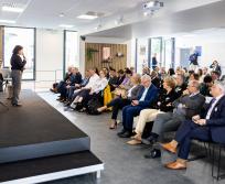 Signature officielle des consortia « Lanceur d’étoiles » à Toulouse : institutions, universités et partenaires régionaux unis pour propulser la Deeptech dans les secteurs Santé, Greentech et Mobilités-Énergie. (Crédit photo : Alexandre Ollier)