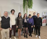 Maguelone Pontier, directrice du Grand Marché, entourée des dirigeants des nouvelles entreprises entrant au marché. (Photo Dorian Alinaghi)