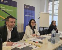 De gauche à droite: Johann Bedel, président du CPR Apec Occitanie, Cyrille Longuépée, déléguée régionale Occitanie et Corinne Saurat, consultante relations entreprises à l'Apec Occitanie. (Photo Dorian Alinaghi Entreprises Occitanie)