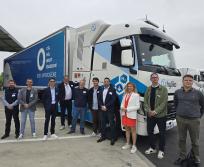 Qair et le groupe Jimenez ont choisi de confronter l’hydrogène au réel, avec la présentation et la démonstration d’un camion 44 tonnes pensé pour répondre aux exigences du terrain. (Photo Dorian Alinaghi)