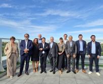Réunis autour de Thomas Fantini, président du Medef Haute-Garonne, les représentants des branches professionnelles ont dressé un état des lieux de leurs secteurs et partagé leurs préoccupations sur l’investissement, l’emploi et la compétitivité des entreprises. (Photo Dorian Alinaghi)
