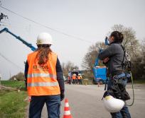 Enedis développe, exploite, modernise 1,4 million de kilomètres (182 000 kilomètres en Occitanie) de réseau électrique basse et moyenne tension (230 et 20 000 volts) et gère les données associées. (Photo Enedis)
